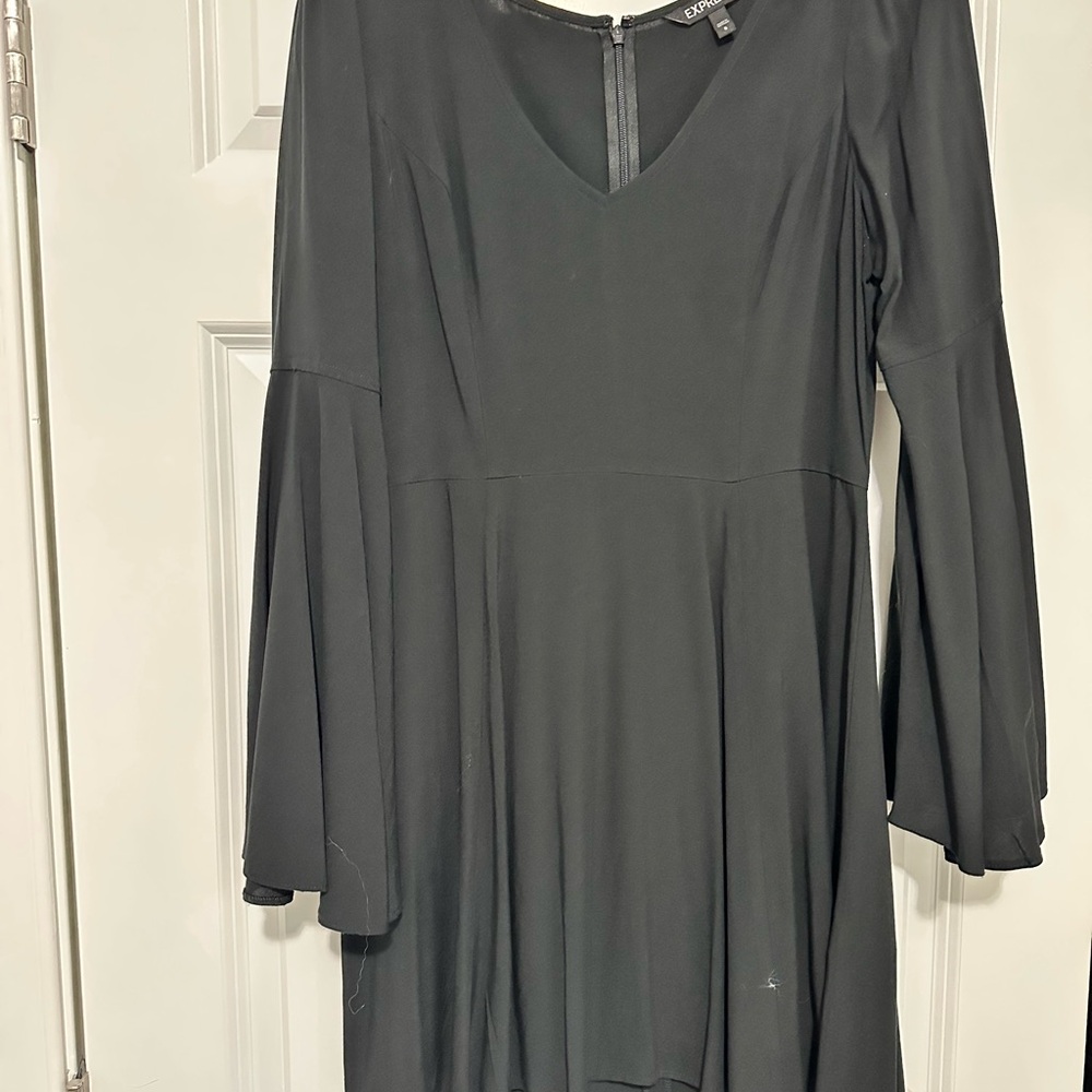Express Black Long Sleeve Dress